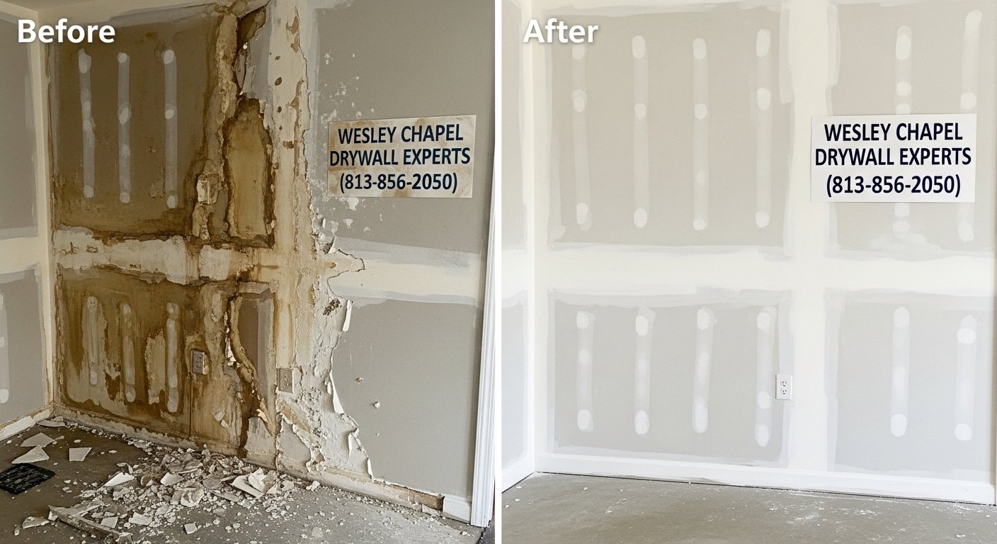 can roof leaks damage drywall photo