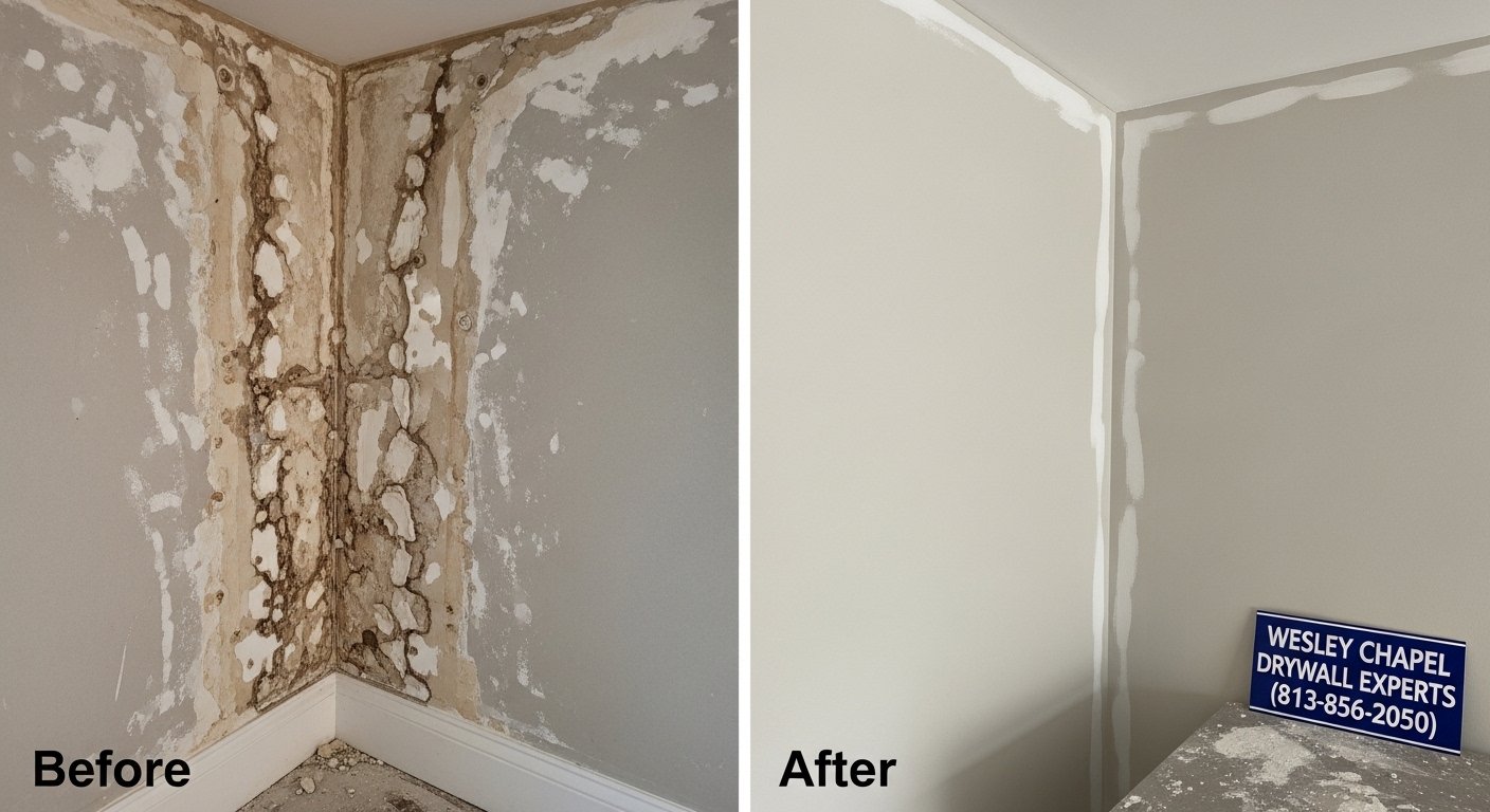 can water damaged drywall cause mold photo