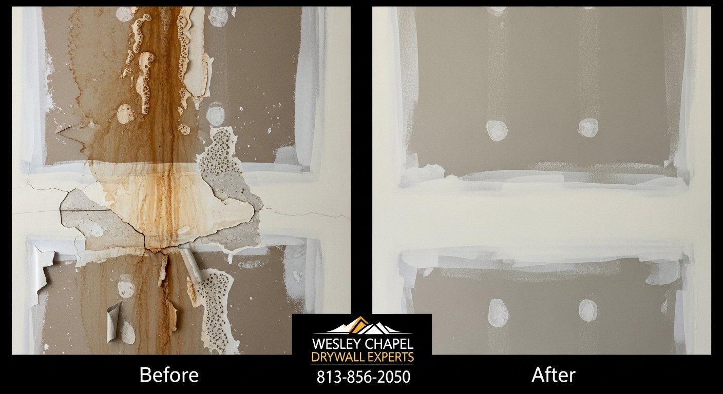 water damaged drywall repair cost photo