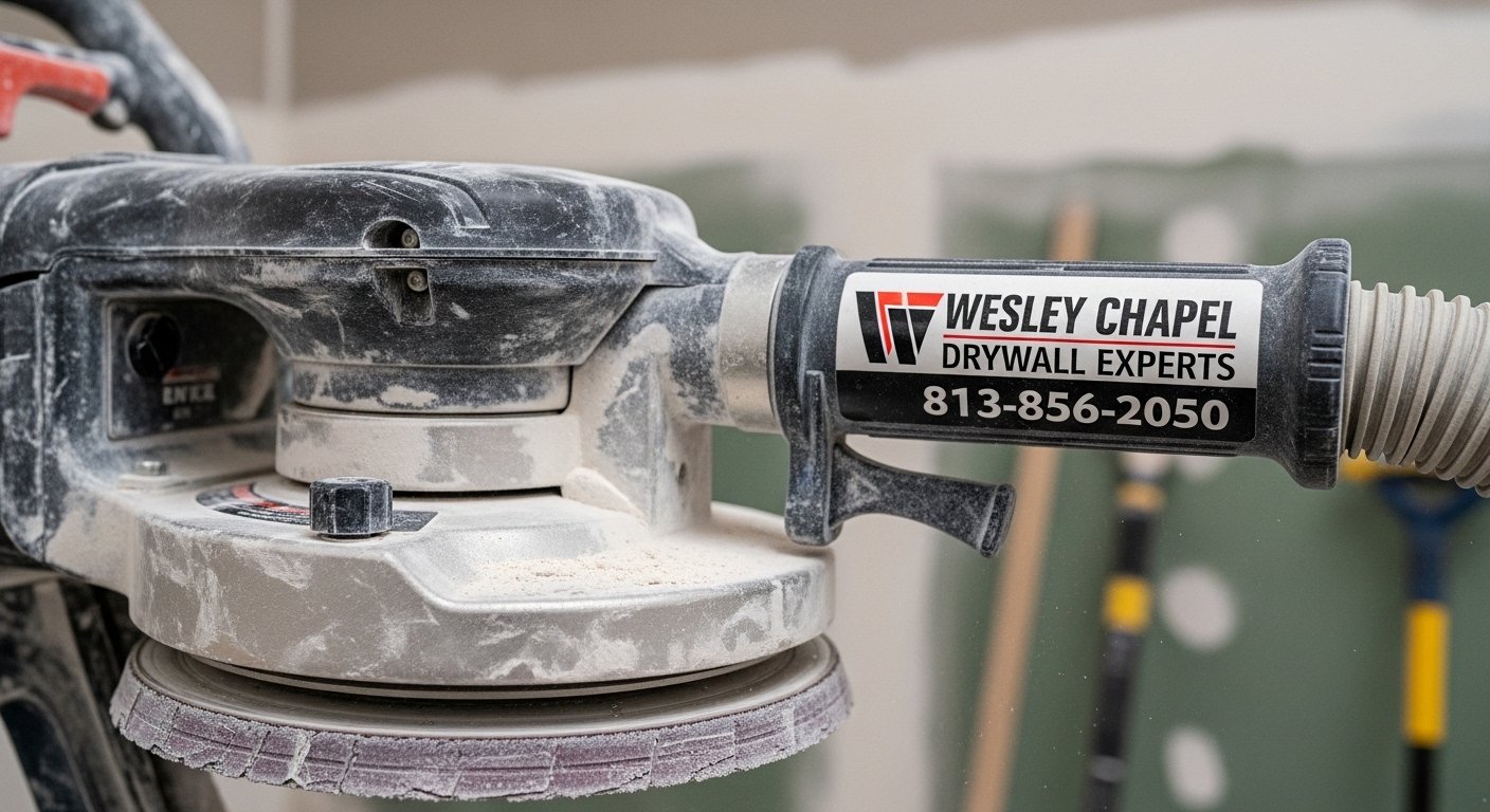 drywall repair after wind driven rain photo