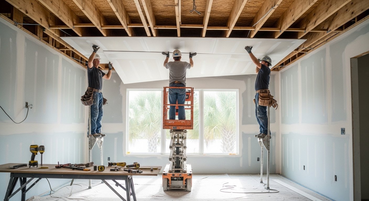 soundproof drywall installation photo