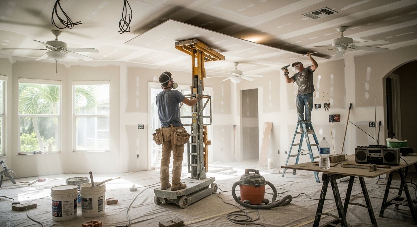 hudson drywall repair photo