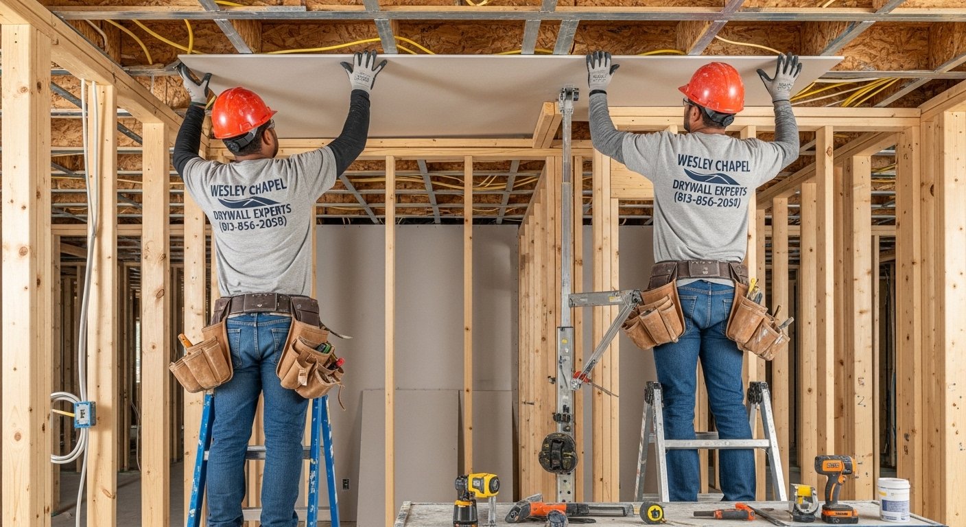 garage drywall installation photo