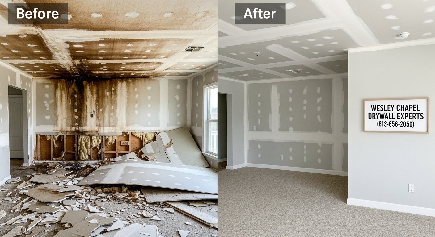 ceiling collapse risk after water damage photo